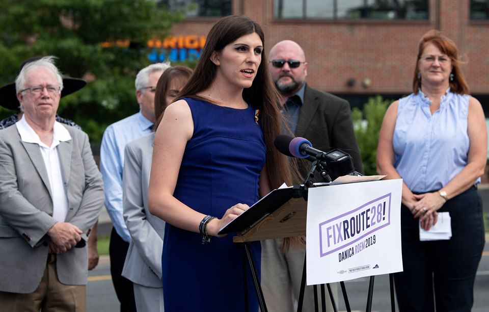 Danica Roem at Va. 28 press conference.